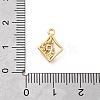 Brass Micro Pave Cubic Zirconia Pendants KK-H511-01G-03-3