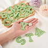 Alphabet Resin Rhinestone Patches DIY-TAC0005-45G-6