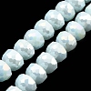 AB Color Plate Glass Beads Strands EGLA-P051-02A-B05-1