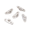 Rack Plating Brass Pave Clear Cubic Zirconia Connector Charms KK-G433-04P-3