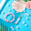 30Pcs 3 Colors Transparent Silicone Focal Beads SIL-TA0002-83-7