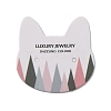 100Pcs Cat Head Shape Paper Jewelry Earring Display Cards AJEW-Z021-03C-1