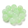 Two Tone Spray Painting Glass Beads GLAA-L046-03E-1