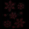 Snowflake Pattern Hotfix Rhinestones DIY-WH0430-205C-7