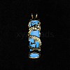 Synthetic Luminous Stone Column Pendants FIND-C058-01G-02-2