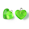 Transparent Resin Pendants X-RESI-R429-30F-2