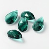 Faceted Teardrop Glass Pendants GLAA-O008-A03-1