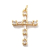 Brass Micro Pave Cubic Zirconia Pendants KK-M305-01G-03-1