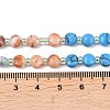 Dyed Natural White Jade & Synthetic Turquoise & Shoushan Stone & Red Netstone Beads Strands G-Z135-B07-6