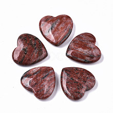 Natural Red Sesame Jasper Heart Love Stone G-S364-066