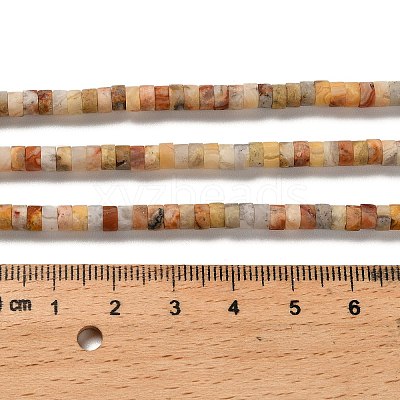 Natural Crazy Agate Beads Strands G-P575-B37-4x2mm-1