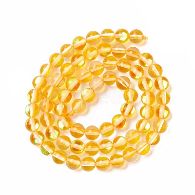 Synthetic Moonstone Beads Strands G-E573-02A-12-1