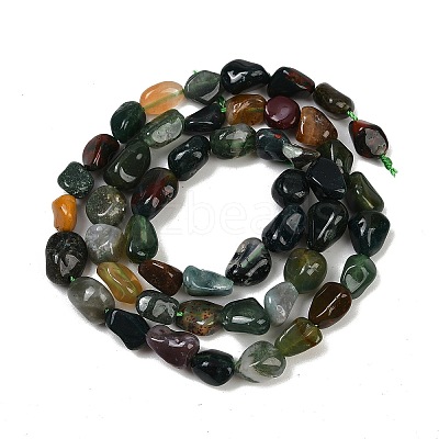 Natural Indian Agate Beads Strands G-Q060-D08-02-1