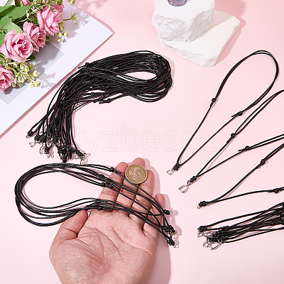 30Pcs 3 Styles Adjustable Waxed Polyester Cord Necklaces Making AJEW-SC0004-31-1