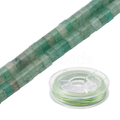1 Strand Natural Green Aventurine Beads Strands G-TA0002-96-1
