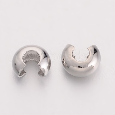 Brass Crimp Beads Covers X-EC266-1