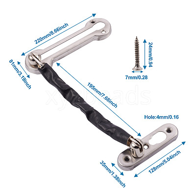 Stainless Steel Swing Bar Door Lock X1-SW-TAC0002-02E-1