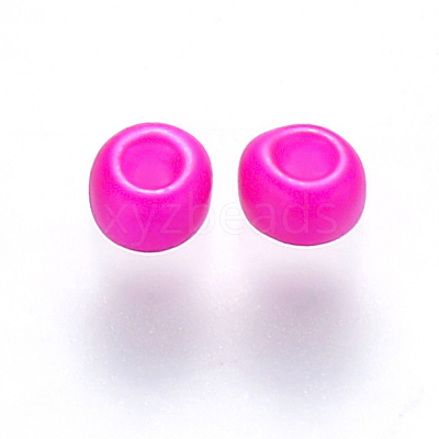 6/0 Baking Paint Glass Round Seed Beads X-SEED-S036-01C-03-1