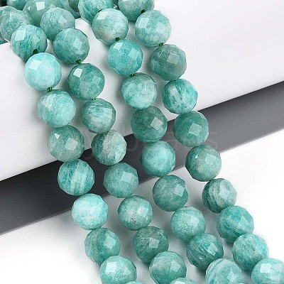 Natural Amazonite Beads Strands G-S345-8mm-25-1