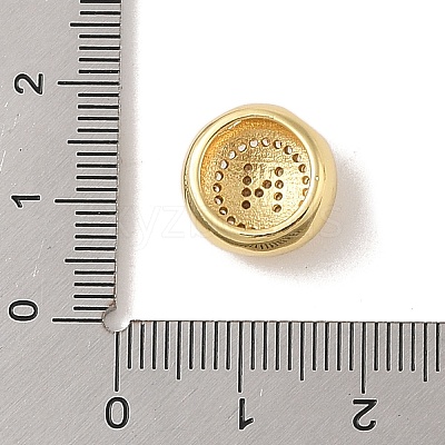 Rack Plating Brass & Cubic Zirconia Pendants KK-Z047-07G-N-RS-1