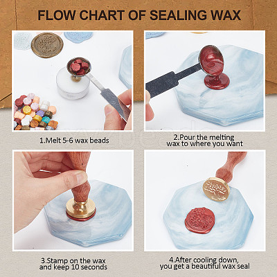 Wax Seal Stamp Set AJEW-WH0208-858-1