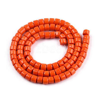 Opaque Solid Glass Bead Strands GLAA-N047-09-F02-1