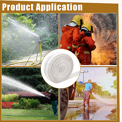 1 Roll PVC & Polyester Garden Water Hose AJEW-BC0011-18B-1