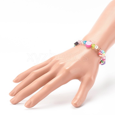 Stretch Kids Bracelets BJEW-JB06326-01-1