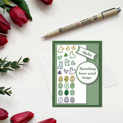 PVC Plastic Clear Stamps DIY-WH0618-0042-1