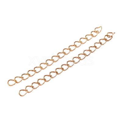 Brass Curb Chain Extender KK-T069-35C-1