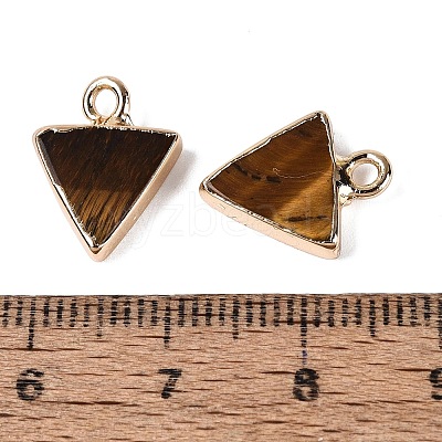Natural Tiger Eye Pendants G-Q606-103G-03-1