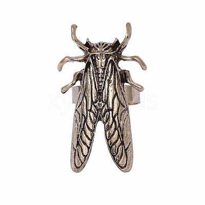 Adjustable Zinc Alloy Finger Rings FS-WG50FDE-01-1