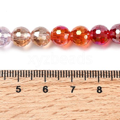 Electroplate Glass Beads Strands EGLA-D300-06-8mm-02-1