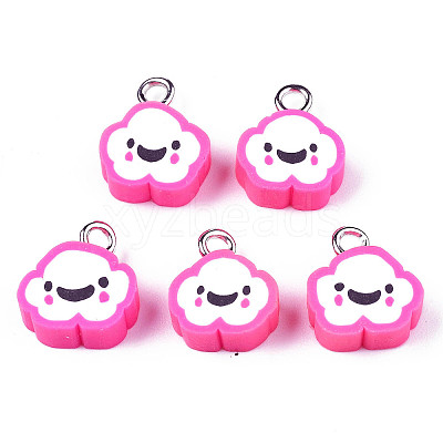 Handmade Polymer Clay Charms LS-CLAY-N006-37B-01G-1