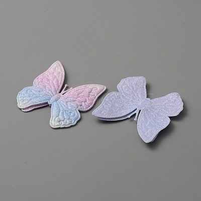 Butterfly Shape Cloth Sew on Patches Applique DIY-WH0032-89E-1