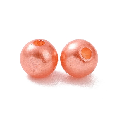 Imitation Pearl Acrylic Beads PL609-04-1