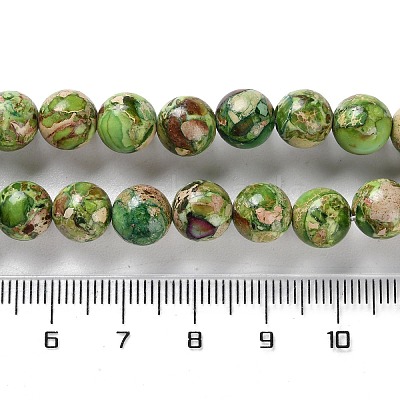Dyed Natural Regalite/Imperial Jasper/Sea Sediment Jasper Beads Strands G-B124-C01-09-1