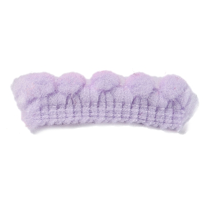 Nylon Pom Pom Ball Lace Ribbon OCOR-WH0097-58J-1