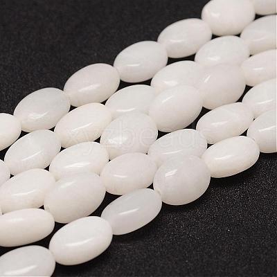 Natural White Jade Bead Strands G-K153-E01-1