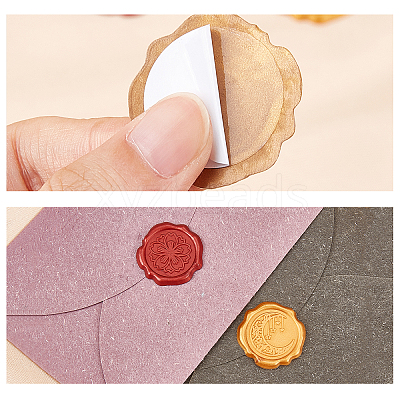 Adhesive Wax Seal Stickers DIY-WH0201-06A-1