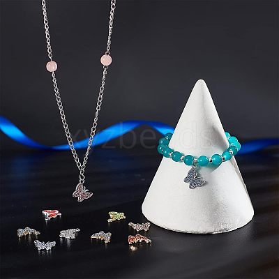 40Pcs 10 Colors Alloy Pendants FIND-FH0003-79-1