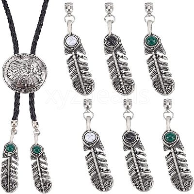 3 Sets 3 Colors Electroplate Zinc Alloy Cord Ends FIND-CA0004-05-1
