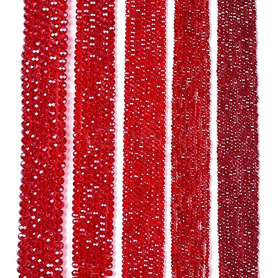 Electroplate Glass Beads Strands EGLA-A044-T8mm-A01-1