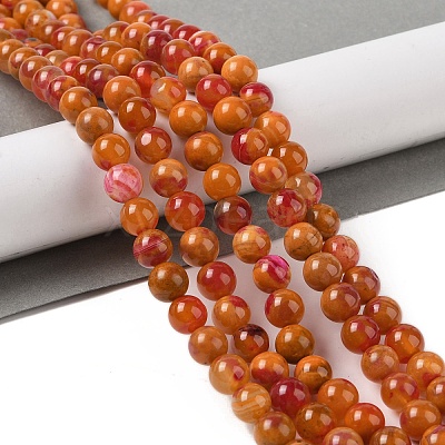 Natural Agate Bead Strands G-C116-B01-03-1