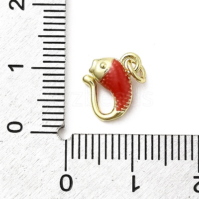Brass Enamel Pendants KK-P338-07A-G01-1