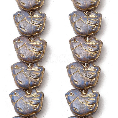 Painted Glass Beads Strands GLAA-Z021-10E-1