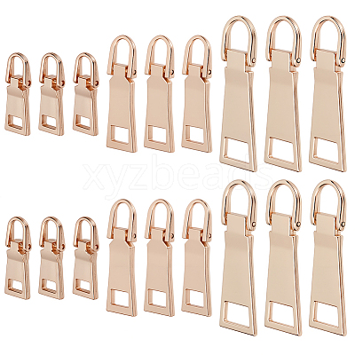 18Pcs 3 Styles Alloy Zipper Pull Tabs FIND-CY0001-83LG-1
