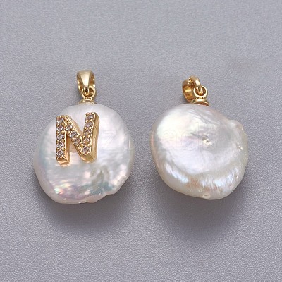 Natural Cultured Freshwater Pearl Pendants KK-L187-A-01N-1