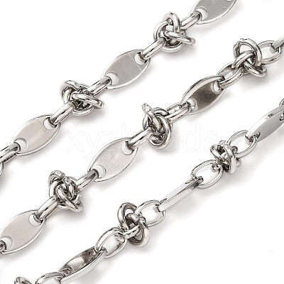 304 Stainless Steel knot with Oval Link Chains CHS-S012-04P-1