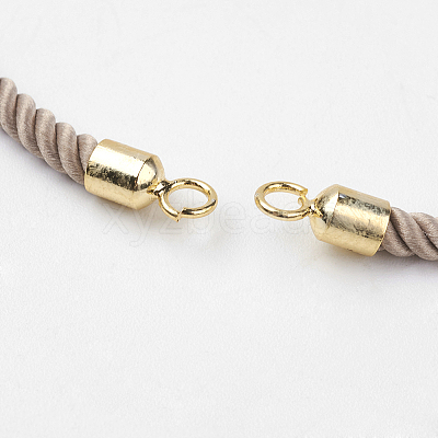 Nylon Twisted Cord Bracelet Making MAK-K007-04G-1